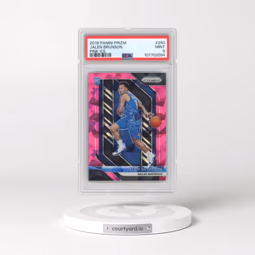 2018 Panini Prizm #250 Jalen Brunson - Pink Ice (PSA 9 MINT)