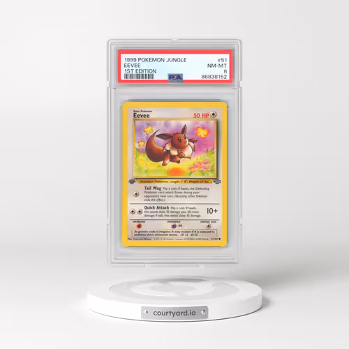 1999 Pokémon Jungle #51 Eevee - 1st Edition (PSA 8 NM-MT)
