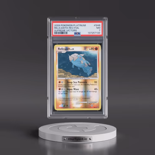 2009 Pokémon Platinum Supreme Victors #SH8 Relicanth - Reverse Foil (PSA 7 NM)