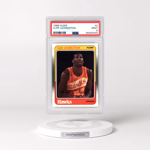1988 Fleer #2 Cliff Levingston (PSA 9 MINT)