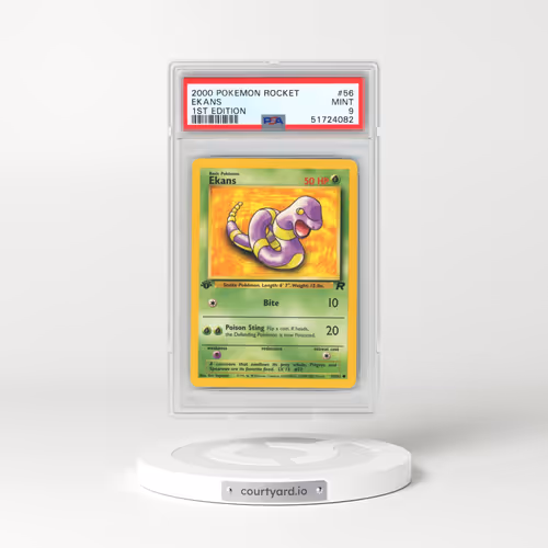2000 Pokémon Rocket #56 Ekans - 1st Edition (PSA 9 MINT)