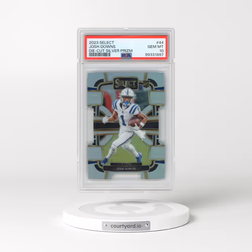 2023 Panini Select #44 Josh Downs - Die-Cut Silver Prizm (PSA 10 GEM MINT)