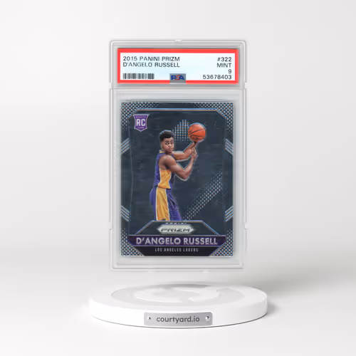 2015 Panini Prizm #322 D'Angelo Russell (PSA 9 MINT)
