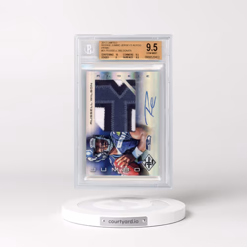 2012 Panini Limited Rookie Jumbo Jerseys #25 Russell Wilson - Prime Autograph (BGS 9.5 GEM MINT)