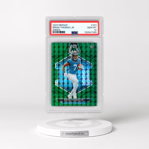 2024 Panini Mosaic #323 Brian Thomas Jr. - Green (PSA 10 GEM MINT)