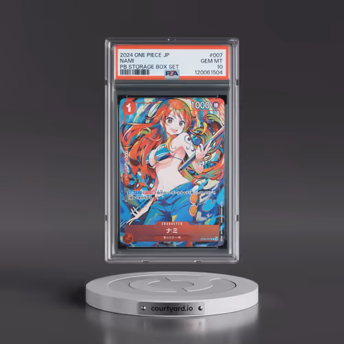 2024 One Piece Japanese Premium Booster -One Piece Card the Best- Storage Box Set #007 Nami (PSA 10 