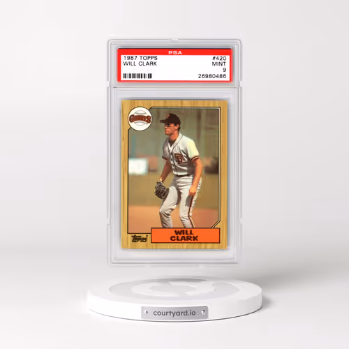 1987 Topps #420 Will Clark (PSA 9 MINT)