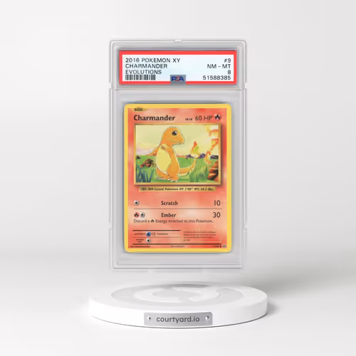 2016 Pokémon XY Evolutions #9 Charmander (PSA 8 NM-MT)