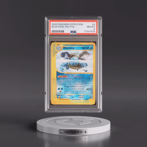 2002 Pokémon Expedition #4 Blastoise - Reverse Foil (PSA 8 NM-MT)