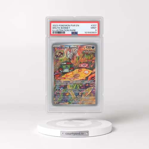 2023 Pokémon Par EN-Paradox Rift #207 Brute Bonnet - Illustration Rare (PSA 9 MINT)