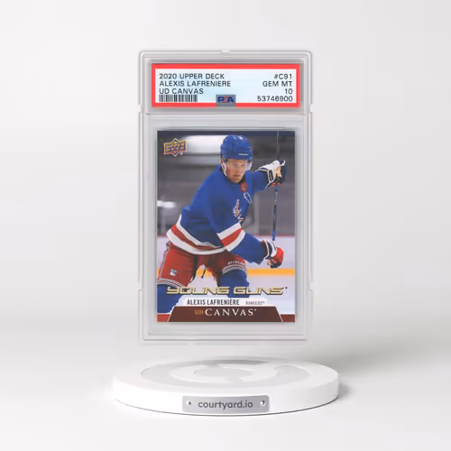 2020 Upper Deck UD Canvas #C91 Alexis Lafreniere (PSA 10 GEM MINT)