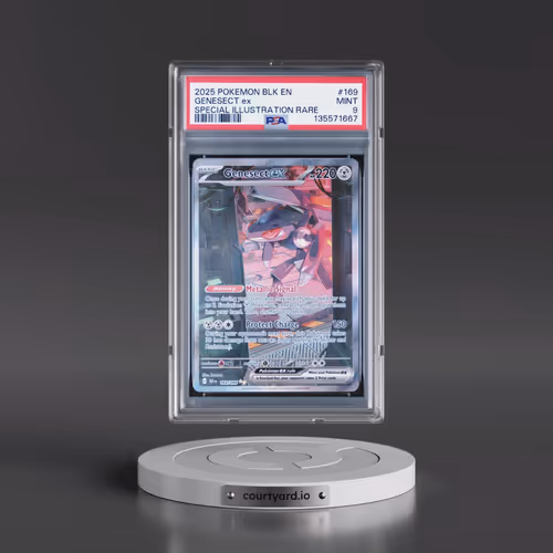 2025 Pokémon Blk EN-Black Bolt #169 Genesect EX - Holo Special Illustration Rare (PSA 9 MINT)