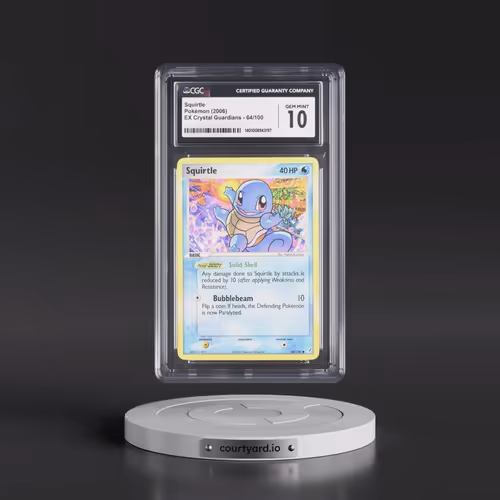 2006 EX Crystal Guardians #64/100 Squirtle (CGC 10 GEM MINT)