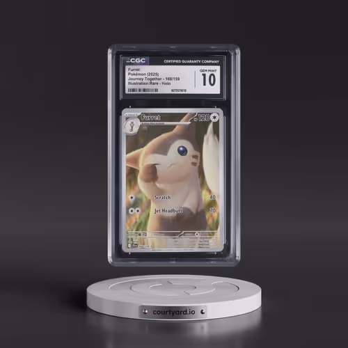 2025 Pokémon Jtg EN-Journey Together #168 Furret - Illustration Rare (CGC 10 GEM MINT)