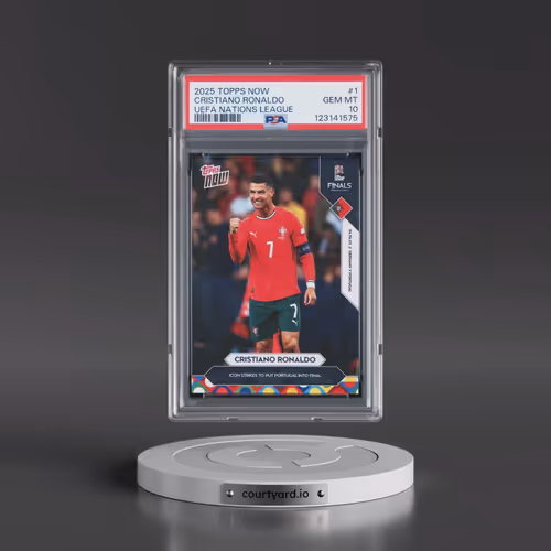 2025 Topps Now UEFA Nations League #1 Cristiano Ronaldo (PSA 10 GEM MINT)