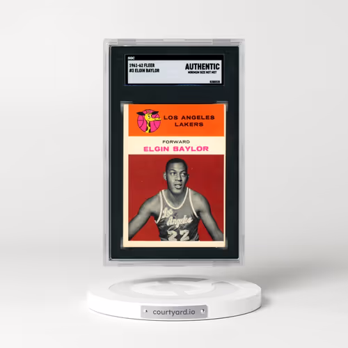 1961 Fleer #3 Elgin Baylor (SGC AUTHENTIC)