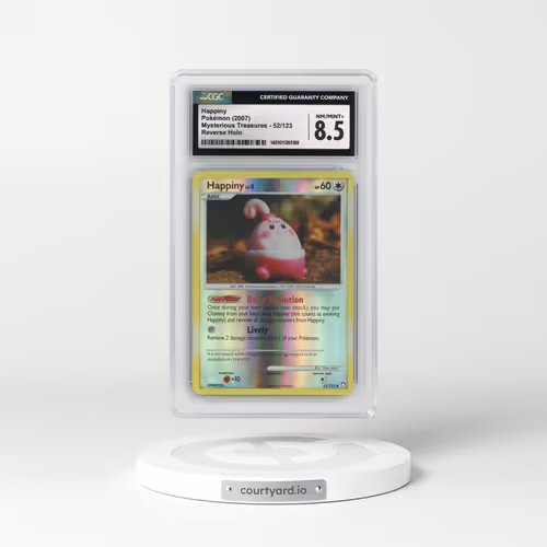 2007 Mysterious Treasures #52/123 Happiny - Reverse Holo (CGC 8.5 NM-MT+)
