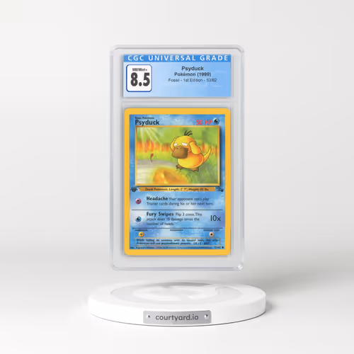 1999 Fossil #53 Psyduck - 1st Edition (CGC 8.5 NM-MT+)