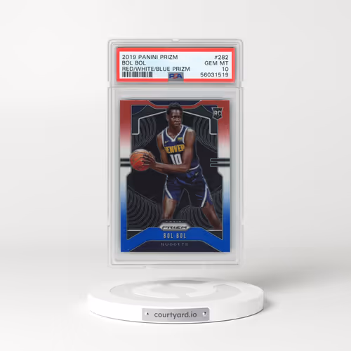2019 Panini Prizm #282 Bol Bol - Red/White/Blue Prizm (PSA 10 GEM MINT)