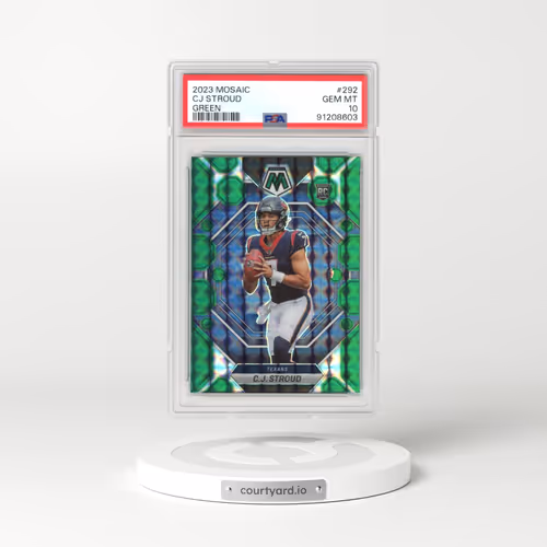 2023 Panini Mosaic #292 CJ Stroud - Green (PSA 10 GEM MINT)