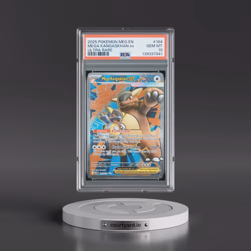 2025 Pokémon Meg EN-Mega Evolution #164 Mega Kangaskhan EX - Holo Ultra Rare (PSA 10 GEM MINT)