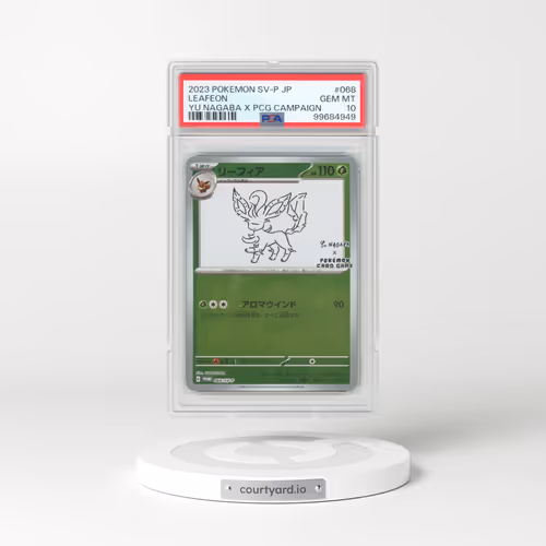2023 Pokémon SV-P Promo #068 Leafeon - YU Nagaba X Pokemon Card Game Campaign (PSA 10 GEM MINT)
