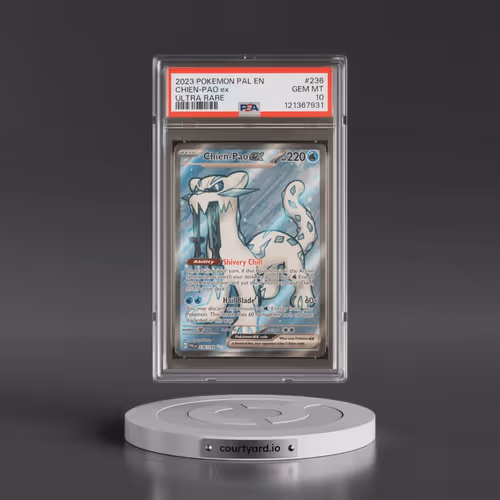 2023 Pokémon Pal EN-Paldea Evolved #236 Chien-Pao EX - Holo Ultra Rare (PSA 10 GEM MINT)
