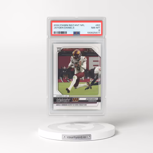 2024 Panini Instant NFL #62 Jayden Daniels (PSA 8 NM-MT)