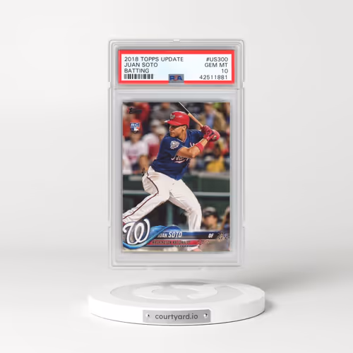 2018 Topps Update #US300 Juan Soto - Batting (PSA 10 GEM MINT)