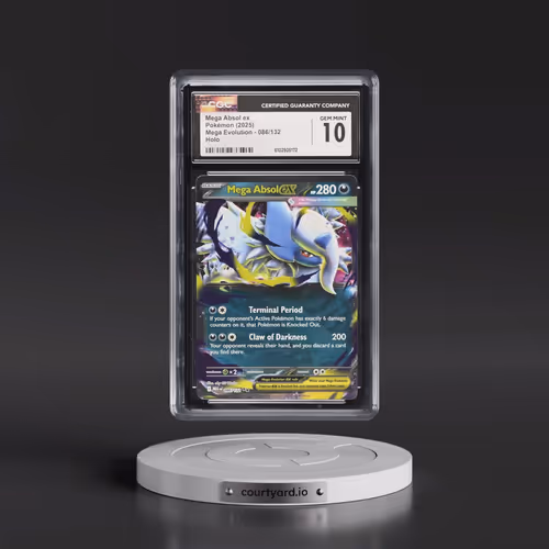 2025 Mega Evolution - MEG EN #086/132 Mega Absol ex - Holo (CGC 10 GEM MINT)
