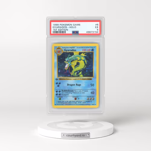1999 Pokémon Game #6 Gyarados - 1st Edition Holo (PSA 5 EX)