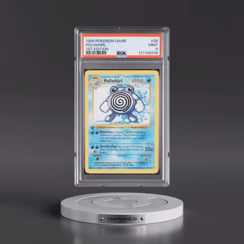1999 Pokémon Game #38 Poliwhirl - 1st Edition (PSA 9 MINT)