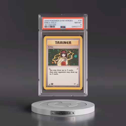 2000 Pokémon Gym Heroes #16 Erika - 1st Edition Holo (PSA 8 NM-MT)