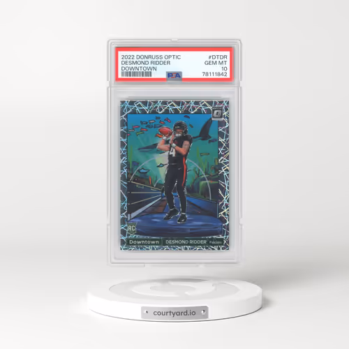 2022 Panini Donruss Optic Downtown #DTDR Desmond Ridder (PSA 10 GEM MINT)