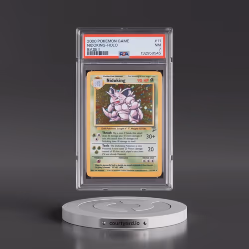 2000 Pokémon Game Base II #11 Nidoking - Holo (PSA 7 NM)