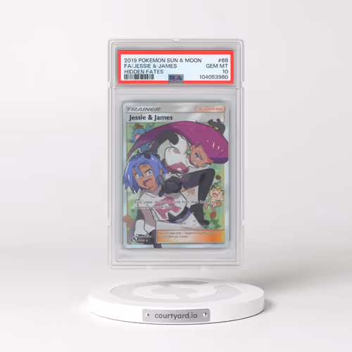 2019 Pokémon Sun & Moon Hidden Fates #68 Jessie & James - Full Art (PSA 10 GEM MINT)