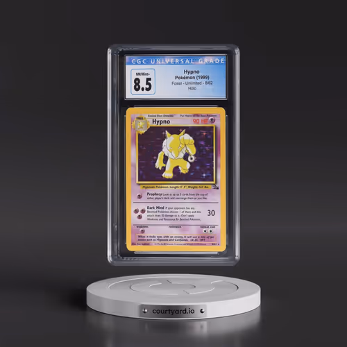 1999 Fossil #8/62 Hypno - Galaxy Star Holo (CGC 8.5 NM-MT+)