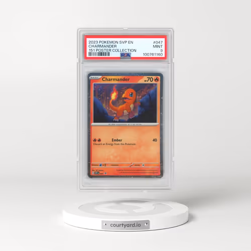 2023 Pokémon Svp EN-SV Black Star Promo #047 Charmander - 151 Poster Collection (PSA 9 MINT)