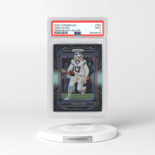2022 Panini Chronicles Prizm Black #PB4 Josh Allen - Silver (PSA 9 MINT)