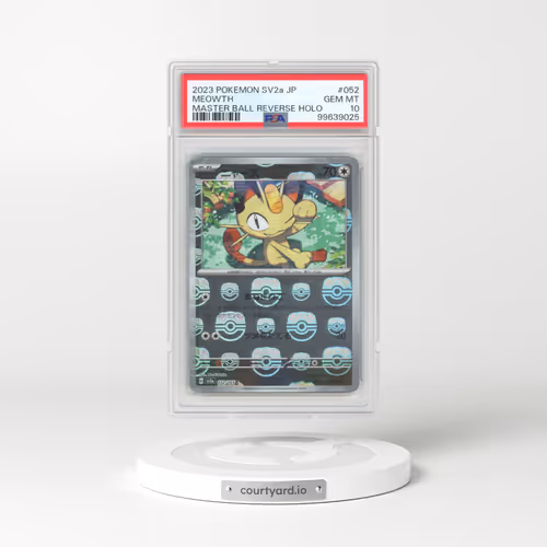 2023 Pokémon Sv2a-Pokemon 151 #052 Meowth - Reverse Holo Master Ball (PSA 10 GEM MINT)