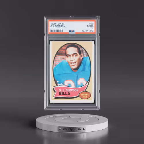 1970 Topps #90 O.J. Simpson (PSA 2 GOOD)