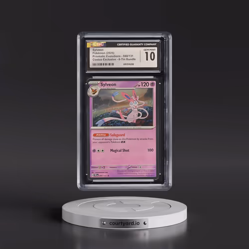 2024 Prismatic Evolutions - PRE EN #040/131 Sylveon - (Cosmos Holo) Costco Exclusive 8-Tin Bundle (C