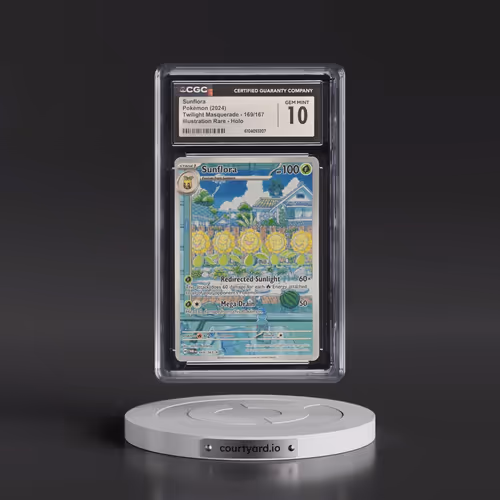 2024 Twilight Masquerade - TWM EN #169/167 Sunflora - Illustration Rare Holo (CGC 10 GEM MINT)