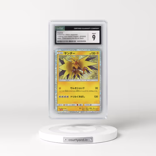 2023 Trading Card Game Classic - CLF, CLL, CLK #012/032 Zapdos - Holo Charizard & Ho-Oh ex Deck - CLL (CGC 9 MINT)