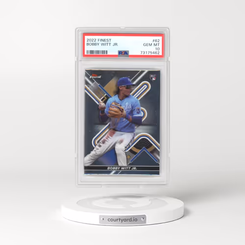 2022 Topps Finest #62 Bobby Witt Jr. (PSA 10 GEM MINT)