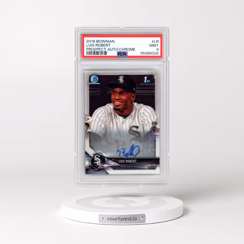 2018 Bowman Prospect Autographs Chrome #LR Luis Robert (PSA 9 MINT)