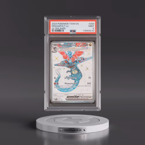 2024 Pokémon Twm EN-Twilight Masquerade #200 Dragapult EX - Holo Ultra Rare (PSA 9 MINT)