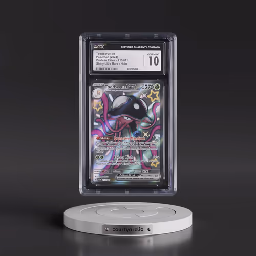 2024 Pokémon Paf EN-Paldean Fates #213 Toedscruel EX - Holo Shiny Ultra Rare (CGC 10 GEM MINT)