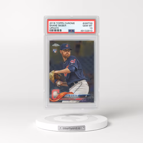 2018 Topps Chrome Update #HMT59 Shane Bieber (PSA 10 GEM MINT)