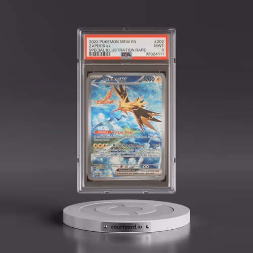 2023 Pokémon Mew EN-151 #202 Zapdos EX - Holo Special Illustration Rare (PSA 9 MINT)